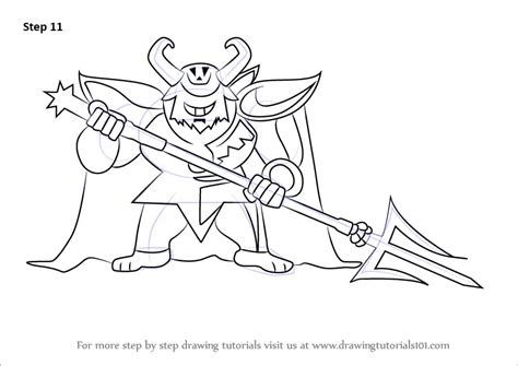 how to draw asgore undertale.